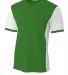 A4 Apparel NB3017 Youth Premier Soccer Jersey KELLY/ WHITE front view