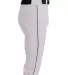 A4 Apparel NB6003 Youth Baseball Knicker Pant WHITE/ BLACK side view
