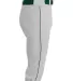 A4 Apparel NB6003 Youth Baseball Knicker Pant WHITE/ FOREST side view