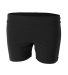 A4 Apparel NG5024 Youth Girl's 4 Volleyball Short Black front view