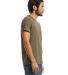 Alternative Apparel 6094 Keeper Weathered Slub T-S in Dark olive side view