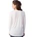 Alternative Apparel 3894 Women's Long Sleeve Slink White back view