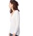 Alternative Apparel 3894 Women's Long Sleeve Slink White side view
