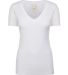 Next Level Apparel 4240 Women's Eco Performance V in White front view