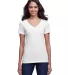 Next Level Apparel 4240 Women's Eco Performance V in White front view