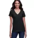 Next Level Apparel 4240 Women's Eco Performance V in Black front view