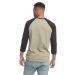 Next Level Apparel 6251 Unisex CVC Three-Quarter S in Black/ olive