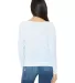 BELLA 8850 Womens Long Sleeve Dolman Shirt in Blue marble back view