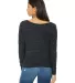 BELLA 8850 Womens Long Sleeve Dolman Shirt in Black marble back view
