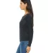 BELLA 8850 Womens Long Sleeve Dolman Shirt in Black marble side view
