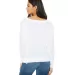 BELLA 8850 Womens Long Sleeve Dolman Shirt in White back view