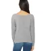 BELLA 8850 Womens Long Sleeve Dolman Shirt in Athletic heather back view