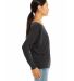 BELLA 8850 Womens Long Sleeve Dolman Shirt DARK GRY HEATHER side view