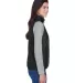 Core 365 CE702W Ladies' Prevail Packable Puffer Ve in Black side view