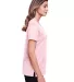 Devon and Jones DG20CW Ladies' CrownLux Performanc PINK/ WHITE side view