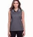 Devon and Jones DG20SW Ladies' CrownLux Performanc GRAPHITE/ WHITE front view