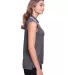 Devon and Jones DG20SW Ladies' CrownLux Performanc GRAPHITE/ WHITE side view