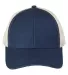 econscious EC7093 Unisex Hemp Eco Trucker Recycled in Navy/ oyster front view
