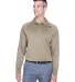 Harriton M211L Men's Advantage Snag Protection Plu DESERT KHAKI front view