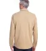 Harriton M708 Adult StainBloc™ Pique Fleece Shir KHAKI back view