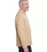 Harriton M708 Adult StainBloc™ Pique Fleece Shir KHAKI side view