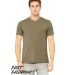 Bella + Canvas 3880 Fast Fashion Unisex Viscose Fa in Heather olive front view