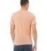 Bella + Canvas 3880 Fast Fashion Unisex Viscose Fa in Peach back view