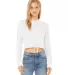 Bella + Canvas 8512 Fast Fashion Women’s Triblen in Solid wht trblnd front view