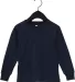 Bella + Canvas 3501T Toddler Jersey Long Sleeve Te NAVY front view