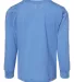 Bella + Canvas 3501T Toddler Jersey Long Sleeve Te HTHR COLUM BLUE back view
