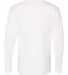 Next Level Apparel 7401S Power Crew Long Sleeve Te WHITE back view