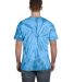 Tie-Dye CD101 Adult 5.4 oz. 100% Cotton Spider T-S in Spider turquoise back view
