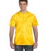 Tie-Dye CD101 Adult 5.4 oz. 100% Cotton Spider T-S in Spider gold front view