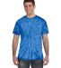 Tie-Dye CD101 Adult 5.4 oz. 100% Cotton Spider T-S in Spider royal front view