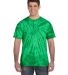 Tie-Dye CD101 Adult 5.4 oz. 100% Cotton Spider T-S in Spider kelly front view
