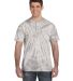 Tie-Dye CD101 Adult 5.4 oz. 100% Cotton Spider T-S in Spider silver front view
