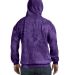 Tie-Dye CD877 Adult 8.5 oz. d Pullover Hood in Spider purple back view