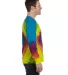 Tie-Dye CD2000 Adult 5.4 oz. 100% Cotton Long-Slee in Reactive rainbow side view