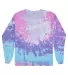 Tie-Dye CD2000 Adult 5.4 oz. 100% Cotton Long-Slee in Cotton candy front view