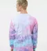 Tie-Dye CD2000 Adult 5.4 oz. 100% Cotton Long-Slee in Cotton candy back view