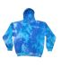 Tie-Dye CD877Y Youth 8.5 oz Pullover Hooded Sweats in Blue mix front view