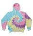 Tie-Dye CD877Y Youth 8.5 oz Pullover Hooded Sweats in Jellybean front view
