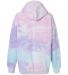 Tie-Dye CD877Y Youth 8.5 oz Pullover Hooded Sweats in Cotton candy back view