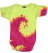 Tie-Dye CD5100 Infant Creeper in Fluorescent swrl front view