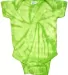 Tie-Dye CD5100 Infant Creeper in Spiral lime front view