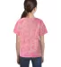 Tie-Dye CD1150Y Youth Pink Ribbon T-Shirt in Pink ribbon back view