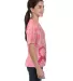 Tie-Dye CD1150Y Youth Pink Ribbon T-Shirt in Pink ribbon side view