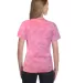 Tie-Dye CD1150 Ladie's Pink Ribbon T-Shirt in Pink ribbon back view