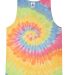Tie-Dye CD3500 Adult 5.4 oz. 100% Cotton Tank Top in Eternity front view