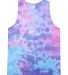 Tie-Dye CD3500 Adult 5.4 oz. 100% Cotton Tank Top in Cotton candy front view